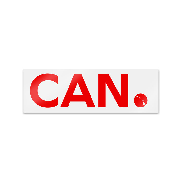 CAN. RED Sticker